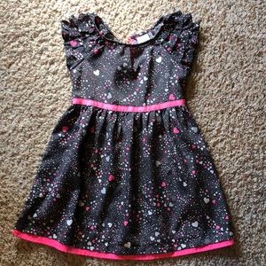 Circo 5T gray/pink heart dress